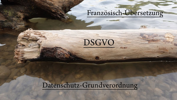 DSGVO – Übersetzung – Französisch