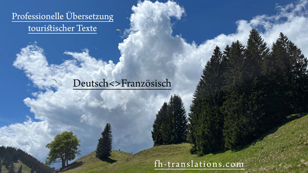 Tourismus – Übersetzung – Deutsch – Französisch