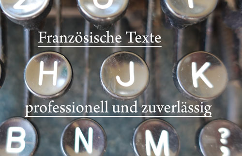 Textübersetzung Französisch