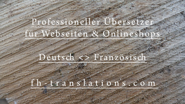 Website-Übersetzung Französisch